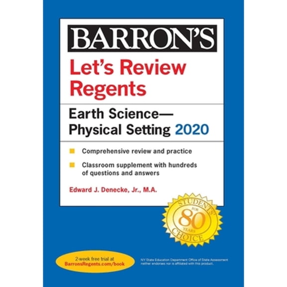 Pre-Owned Let's Review Regents: Earth Science--Physical Setting 2020 (Paperback) by Edward J Denecke