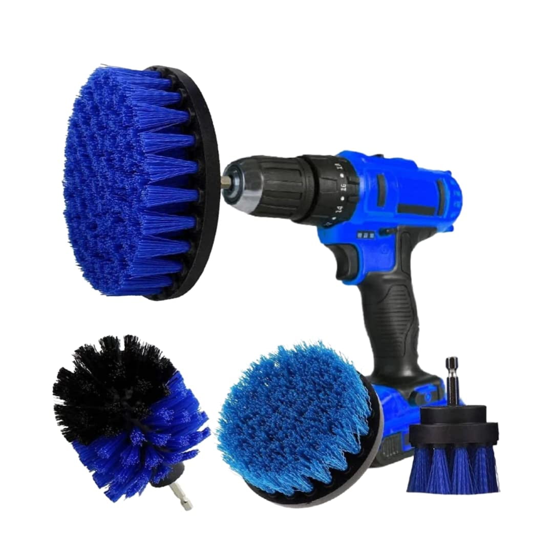 Car Detailing Drill Brush Set 3Piece Wheel Cleaning Attachment
