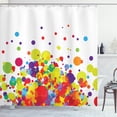 thumbnail image 1 of Ambesonne Colorful Shower Curtain, Abstract Circle Rounds, 69"Wx84"L, Multicolor, 1 of 3