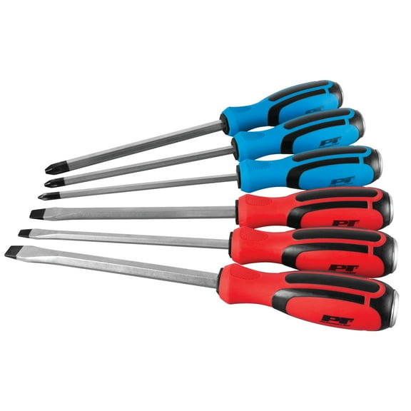 Performance Tool W1740 6Pc Go-Thru Screwdriver Set