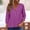 Purple, variant on Endives Womens 3/4 Sleeve Shirt V Neck Eyelet Shirts Casual Vacation Blouses Womens Tops Summer Clothing S-5XL Light Green