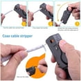 thumbnail image 3 of Coaxial Cable Crimper, Wire Stripper Tool Wide Application Easy Operaton Dual Blade Design 30.2mm Crimping  For RG59 6F, 3 of 8