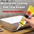 thumbnail image 2 of Plastic Steel Mud Waterproof Sealant, Multifunctional Waterproof White Caulk with Scraper, Plastic Steel Repair Adhesive for Kitchen Bathroom, Quick-Drying, 2 of 5