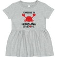 thumbnail image 3 of Inktastic Someone in Louisiana Loves Me Girls Baby Dress, 3 of 5