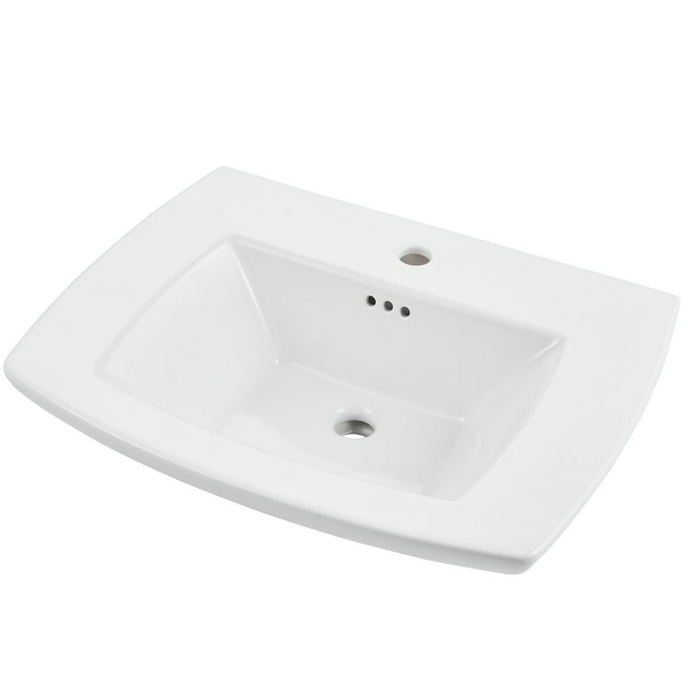 American Standard Edgemere Pedestal Sink Basin in White American Standard Edgemere Pedestal Sink Basin in White