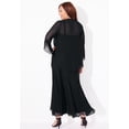 thumbnail image 4 of Catherines Women's Plus Size Masquerade Beaded Dress Set with Jacket (Petite Available), 4 of 6