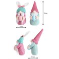thumbnail image 3 of Juguetes de peluche, muñeco de conejo de Pascua sin rostro, muñeco de conejo de Pascua sin rostro, adornos de gnomos de Pascua, máxima confiabilidad, 3 of 8