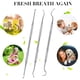 thumbnail image 5 of Herramientas dentales, cuidado bucal, juego de tres piezas, limpiador dental tipo azada, quitamanchas de dientes, sonda de ángulo curvo, 5 of 5