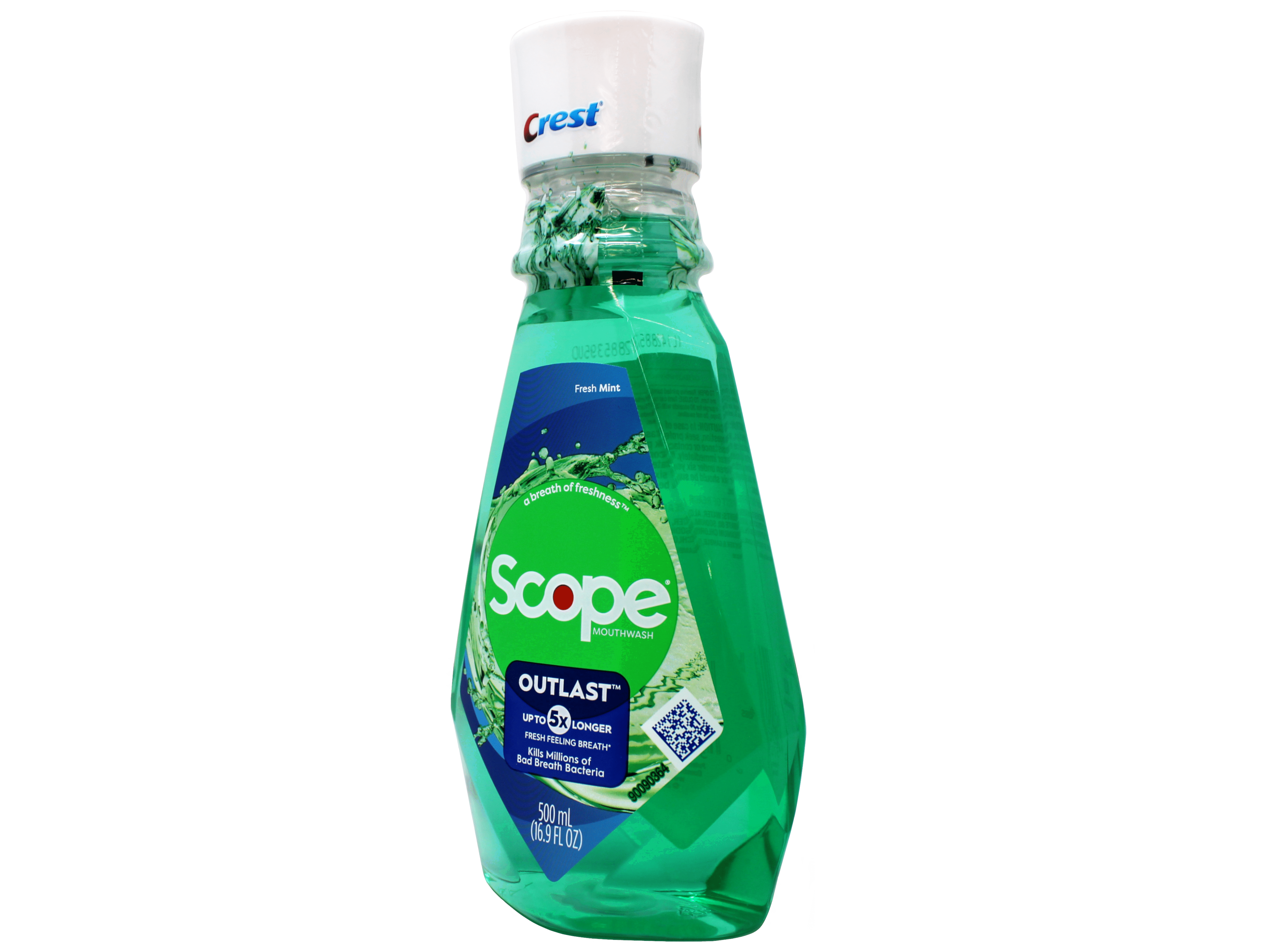 Crest Plus Scope Outlast Mouthwash, Mint 16.90 oz (Pack of 3)