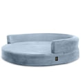 thumbnail image 6 of Deluxe Orthopedic Memory Foam ROUND Sofa Lounge Dog Bed - Large - Grey, 6 of 8