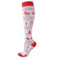 thumbnail image 1 of Calcetines de compresión para Navidad, Halloween, transpirables, para adultos, para ciclismo y running, 1 of 6