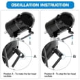 thumbnail image 5 of Achazel 30" Oscillating Pedestal Fan, 3 Speeds Industrial Standing Fan with Aluminum Blades Adjustable Height for Commercial Warehouse Garage, 5 of 9