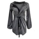 thumbnail image 5 of Chaquetas para mujer Color sólido Casual Cremallera Cintura Linterna Manga suelta Chaqueta de punto con capucha Odeerbi ODB-3, 5 of 7