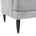 thumbnail image 4 of Novogratz Bailey Pillowback Sofa, Light Gray Velvet, 4 of 9