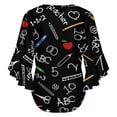 thumbnail image 6 of SCHOOL EDUCATION Women's V-Neck Blouse With 3/4 Ruffled Bell Sleeves Casual Top Ladies Blouses, 6 of 7