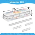 thumbnail image 3 of Plastic Pencil Box Large Capacity Pencil Boxes Clear Boxes with Snap-Tight Lid Stylish Office Supplies Storage Organizer Box Seahorse and Coral, 3 of 7
