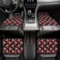 thumbnail image 7 of Vsdgher New Year Flamingo Car Foot Mat Set of 4 Pieces Universal Floor Liner Car Accessories Fits Most Cars, Trucks, Vans, sedans, SUV, 7 of 7
