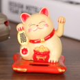 thumbnail image 3 of Ligero 2,5 pulgadas lindas manos temblorosas Solar Lucky Fortune Cat riqueza ondeando figuritas creativas duraderas decoración del hogar del coche, 3 of 8