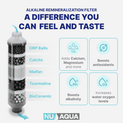 NU Aqua Platinum Series 7 Stage Alkaline and UV Ultraviolet 100GPD RO System