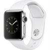 apple watch series 2 38mm stainless steel case white sport band - stainless steel for apple smart smartwatch mnp42ll/a