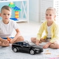 thumbnail image 6 of Toy Car Model X, BDTCTK Diecast Pull Back Car Toys Alloy Vehicles with Lights and Sound 1:32 Scale Model Car (Black）, 6 of 6