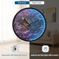 thumbnail image 5 of Indoor 12' Voice-Activated Luminous Decoration Wall Clock With LED Night Light A Little Deer, 5 of 8