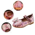 thumbnail image 5 of LUOGENLI Slippers Kids Slippers Girls Cat Girls Sandals Fashion New Pattern Sequin Bow Decoration Cute Flat Bottomed Comfortable Lightweight Princess Shoes Girls Slippers Size 3 23, 5 of 9