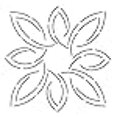 thumbnail image 3 of Quilting Creations Pear Leaf Medallion Stencil, 7", 3 of 3