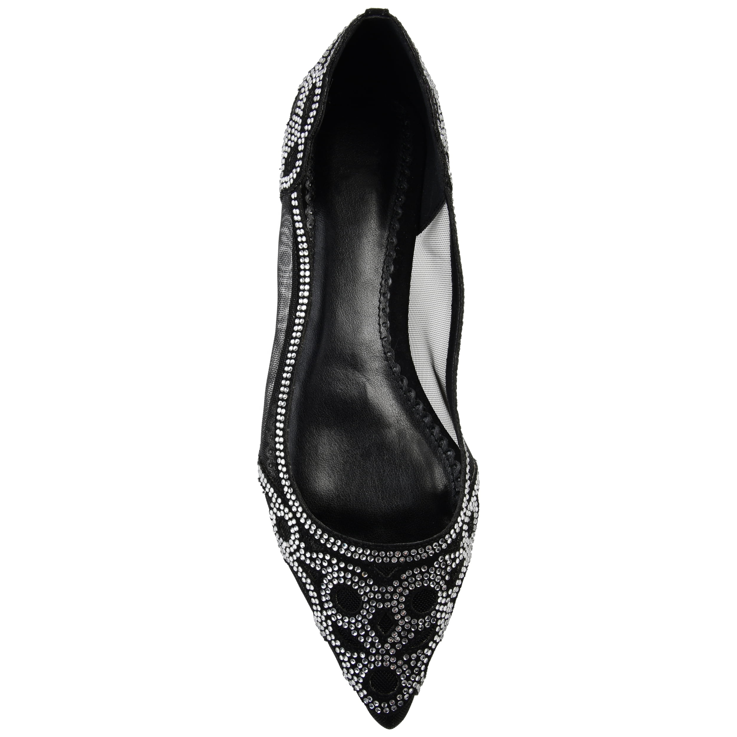 Journee Womens Batavia Slip On Pointed Toe Ballet Flats, Widths Available