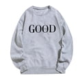 thumbnail image 4 of Women's Hoodless Sweatshirt Casual Long Sleeve Graphic Pullover Tops Stylish Crew Neck Tee for Women, 4 of 9