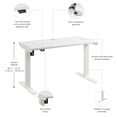 thumbnail image 6 of Move 40 Series 48W Adjustable Standing Desk in White - Engineered Wood, 6 of 7