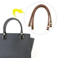 thumbnail image 3 of 2 Asas De Bolso De Cuero PU Para Hacer Bolsos De Repuesto, Manualidades DIY, Color Marrón Claro SM SunniMix Asas de bolso, 3 of 4