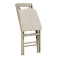 thumbnail image 2 of Linon Marlin Folding Dining Chair, Set of 2, Graywash/Beige, 2 of 13