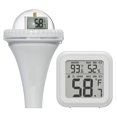 thumbnail image 1 of Digital Pool Thermometer Floating Easy Read Large Size Wireless Water Thermometer Ipx8 Waterproof Pool Temperature Monitor With Lcd Screen(White A), 1 of 8