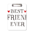 thumbnail image 1 of Best friend ever Quote Heart Clipboard Folder Writing Pad Backing Plate A4, 1 of 4