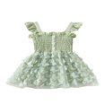 thumbnail image 1 of Robe d'Été pour Fille Sans Manches à Boutons devant Butterfly Robe Trapèze, 1 of 9