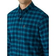 thumbnail image 2 of Chaps Men's & Big Men's Long Sleeve Stretch Button Down Flannel Shirt, 2 of 4