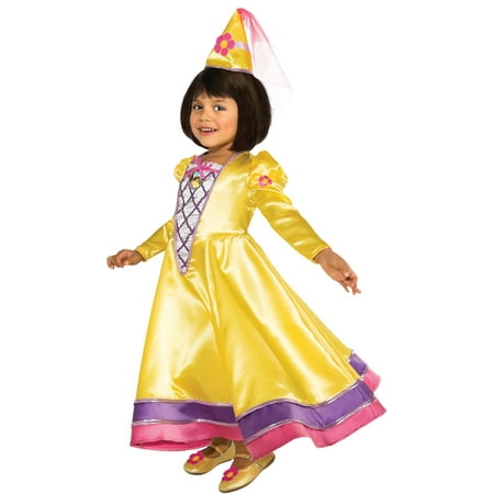 Girls Yellow Princess Dora Costume - Walmart.com
