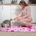thumbnail image 3 of Pink Breast Cancer Kitchen Rugs Sets Of 2,Anti Fatigue Kitchen Mat Rugs Non Slip Washable,Decorative Kitchen Floor Mats for Kitchen,Sink,Laundry,17"x30"+17"x47", 3 of 7