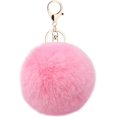 thumbnail image 1 of Pom Pom Keyring Fluffy Keyring Balls Keyring Bag Charms Cellphone Charm Bag Pendant Keychain( ), 1 of 7