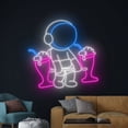thumbnail image 4 of Handmadetneonsign Astronaut Lifting Milkshake Neon Sign, Astronaut Milkshake LED Light, Astronaut, 4 of 5