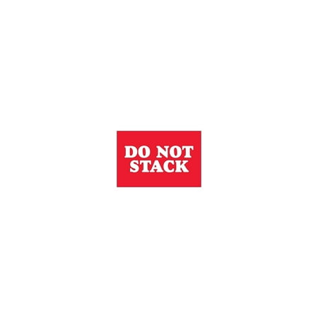 UPC: 0848109055695 | Tape Logic Labels Do Not Stack 2 x 3 Red/White 500/Roll (DL1615)