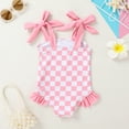 thumbnail image 5 of Younger Tree Toddler Girl Swimsuit Baby One-Piece Swimwear Baby Girl Bathing Suits for 6-7T, 5 of 8