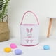 thumbnail image 5 of Cateissary Bolsa de conejito Canasta de Pascua Conveniencia Cubos de vacaciones Suministros para niños Patrones surtidos decorativos Bolsas con Almacenamiento y organización del hogar Huella Rosa, 5 of 6