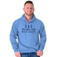 thumbnail image 2 of Dad Genuine World's Greatest Father Men's Big & Tall Graphic Hoodie Brisco Brands 2X, 2 of 4