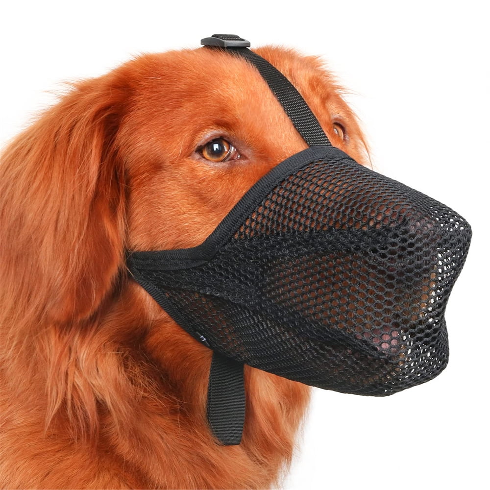 Dog Muzzle,Soft Mesh Covered Muzzles for Large Dogs,Protection Muzzle
