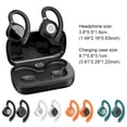 thumbnail image 3 of Seitruly Auricular 5.1 compatible con Bluetooth con caja de carga Reunión de conducción Corriendo Gancho para la oreja Auriculares Cables de audio/vídeo Negro, 3 of 6
