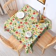 thumbnail image 2 of Pioneer Flower Floral Print Pattern Square Tablecloth, Waterproof Wipeable Spillproof Washable Table Cover for Home Kitchen Party Decor, 60"x60", 2 of 6