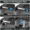 thumbnail image 5 of Tawom Collapsible Foot Spa with Heat,Temperature Control, Bubble, Red Light, Heated Foot Bath Massager with 8 Shiatsu Massage Rollers, Foot Soak Tub for Relaxation, Black, 5 of 10