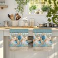 thumbnail image 4 of Teal Blue Brown Beach Coastal Kitchen Towels Set of 1, Nautical Shell Starfish Coral Summer Absorbent Dish Towels for Kitchen, Microfiber Hand Towel, Quick Drying Tea Towel for Cleaning Dishcloths, 4 of 7
